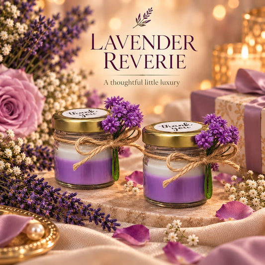 Lavender Mini Jar Candle Set of 2