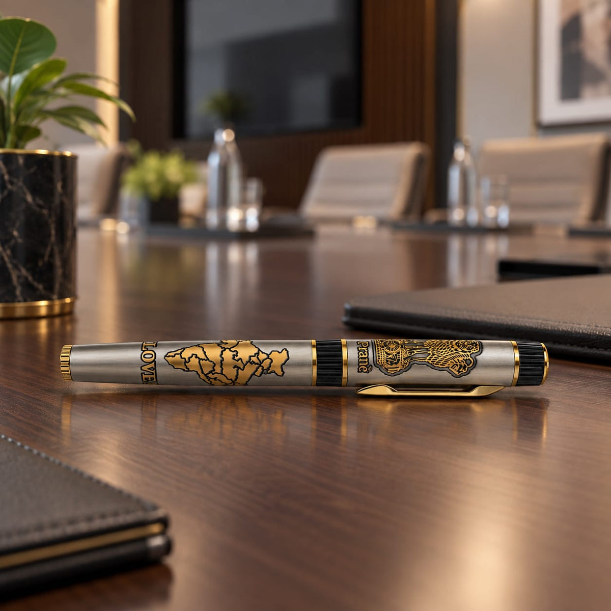 Heritage Gold-Accented Metal Ballpoint Pen