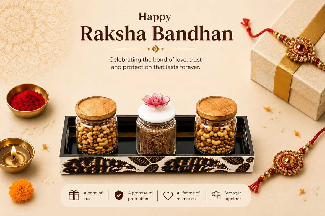 Raksha Bandhan 2026 premium rakhi gift guide banner