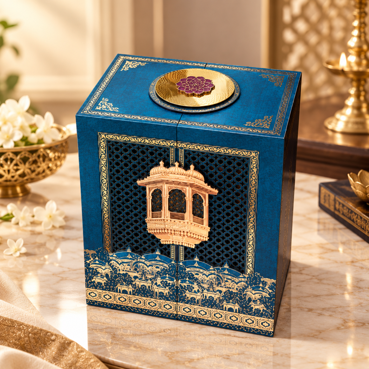 Jharokha Box – Royal Rajasthani Wedding Invitation Box