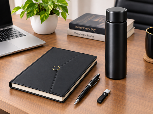 4-in-1 Executive Diary & Bottle Gift Set