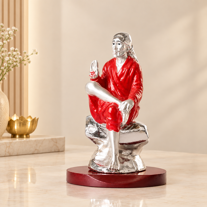 Divine 999 Silver Sai Baba Idol
