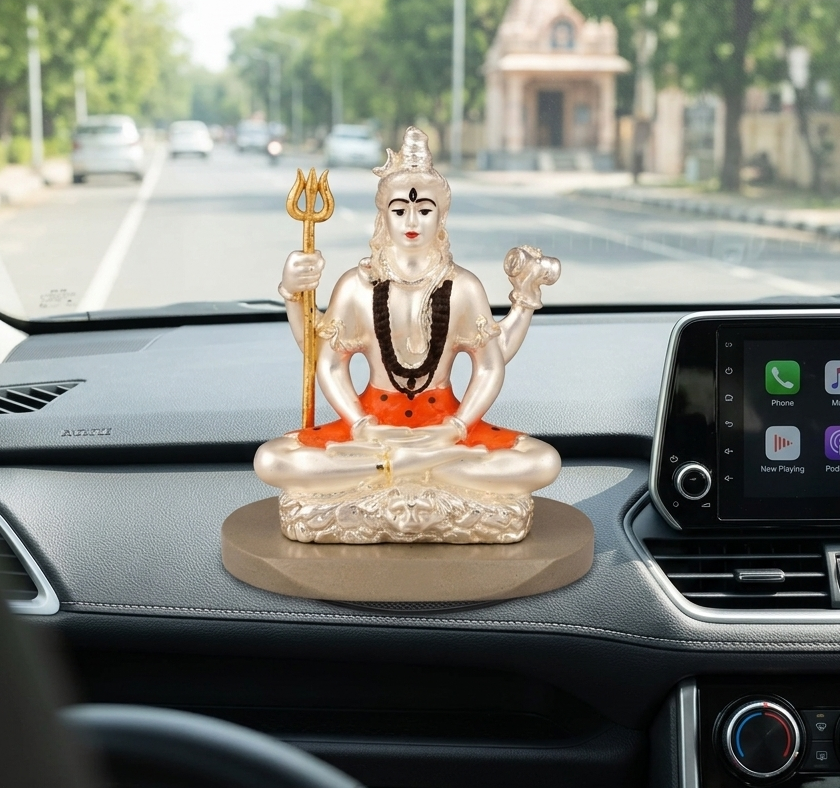Divine 999 Silver Lord Shiva Idol