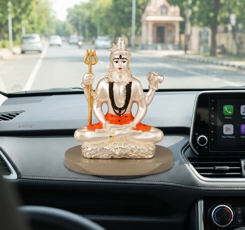 Divine 999 Silver Lord Shiva Idol