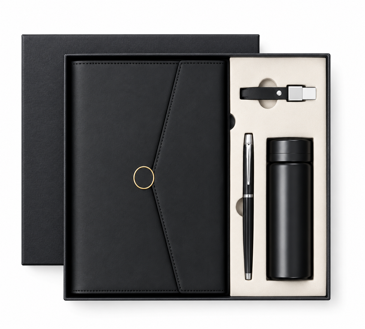 4-in-1 Executive Diary & Bottle Gift Set