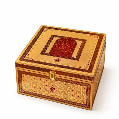 Anar Box – Contemporary Golden Invitation & Gifting Box