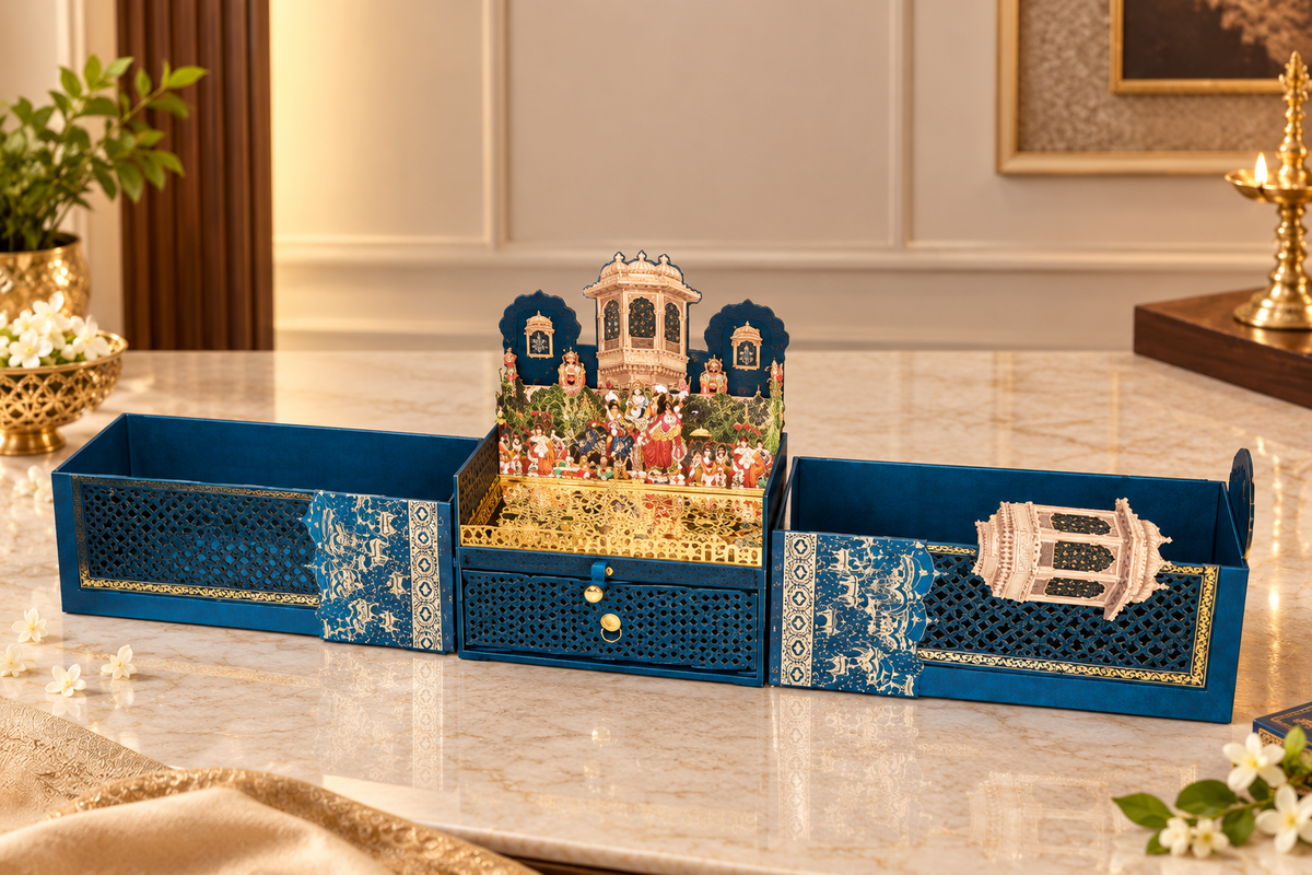 Jharokha Box – Royal Rajasthani Wedding Invitation Box