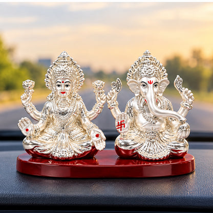 Laxmi Ganesha Car Dashboard Idol