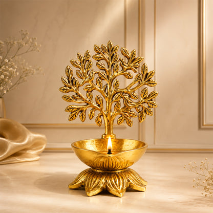 Traditional Tree of Life Diya Décor