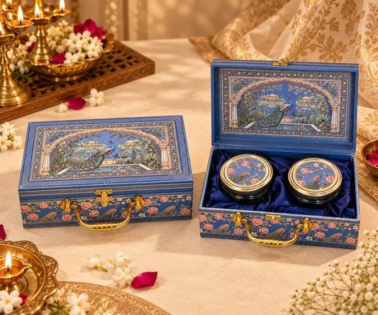 Royal Peacock Palace 2-Jar Dry Fruit Gift Box Set