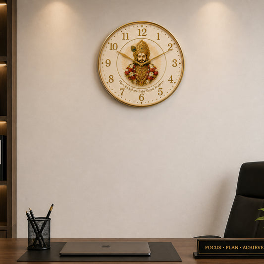 Khatu Shyam Ji Devotional Designer Wall Clock