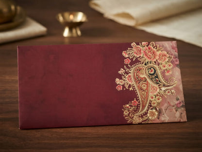 Shagun Envelope, Shagun Envelopes, Shagun Envelope Set, Set of 10 Envelopes, Money Envelope, Cash Gift Envelope, Wedding Shagun, Wedding Envelope, Floral Paisley Envelope, Maroon Envelope, Traditional Envelope, Festive Envelope, Wedding Gifting, Festive Gifting, Anniversary Gifting, Ceremony Gift, Cash Gift Packaging, Traditional Gifting, Premium Gift Envelope, Ratanarpan