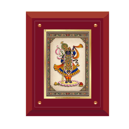 Traditional Shrinathji Red Framed Art