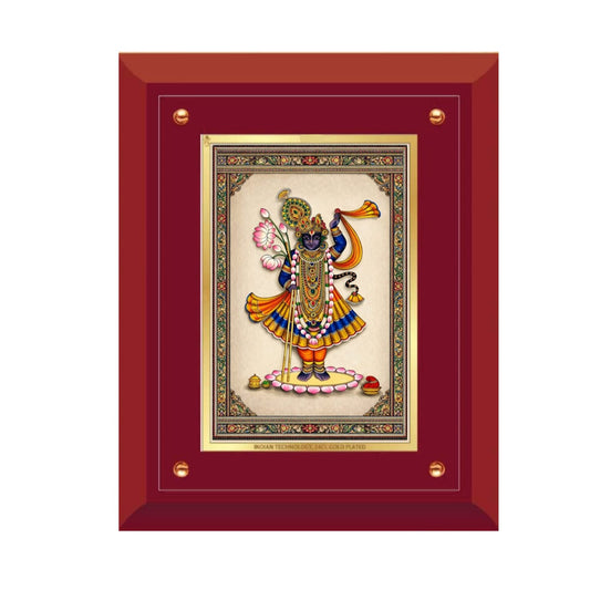 Traditional Shrinathji Red Framed Art