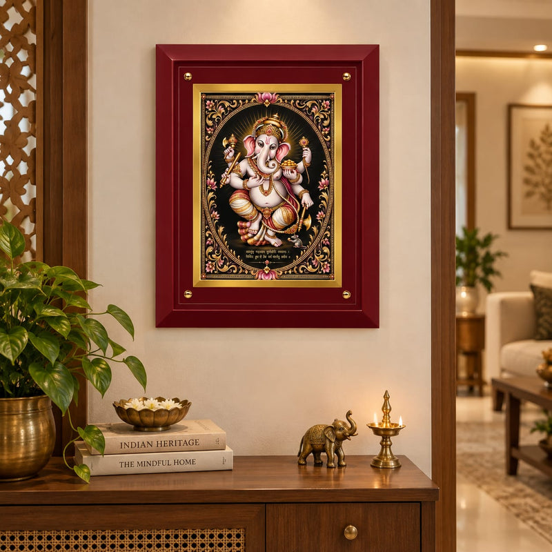 Divine Lord Ganesha MDF Framed Art