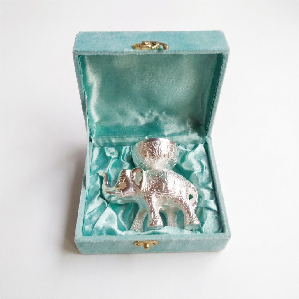 Premium Silver-Finish Traditional Decorative Gift Set