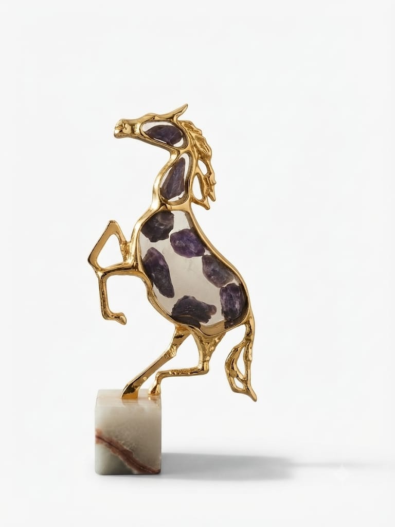 Decorative Rearing Horse Showpiece