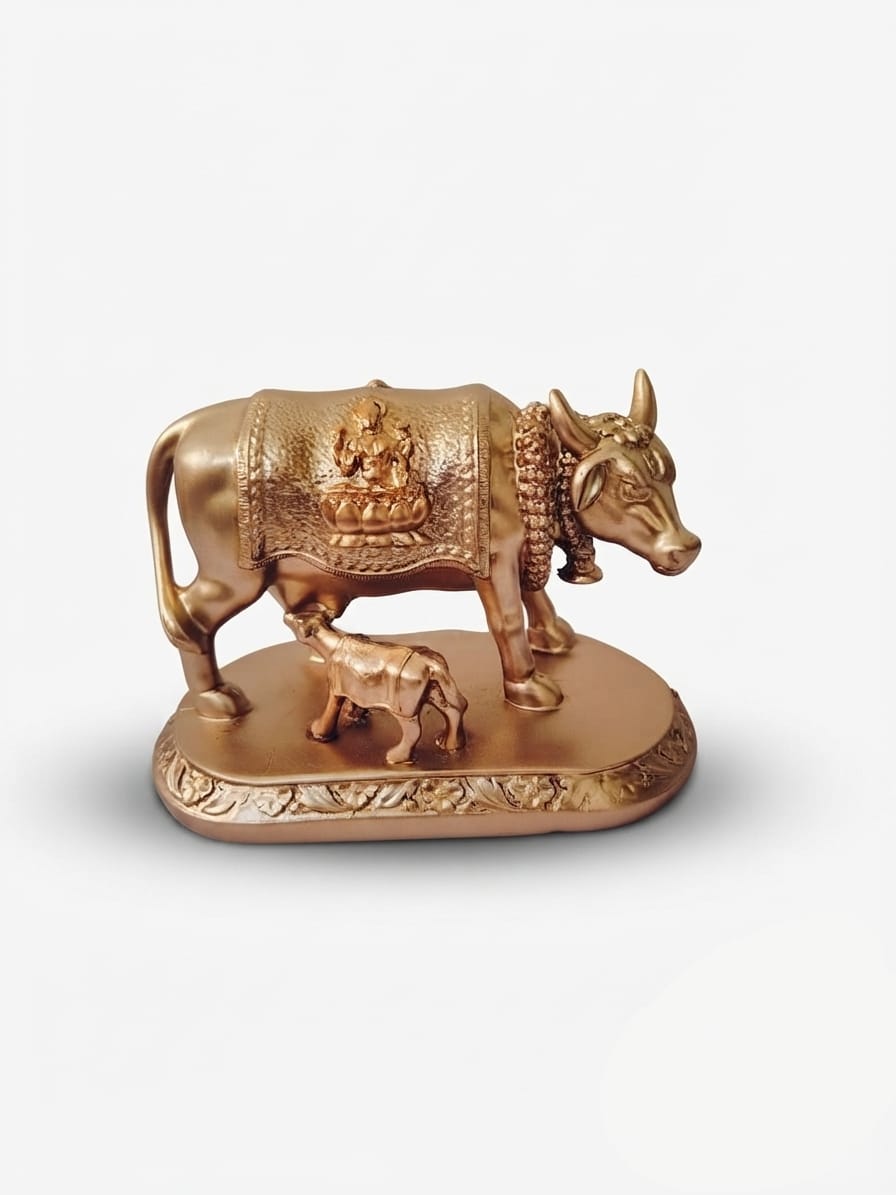 Kamdhenu Cow and Calf Showpiece