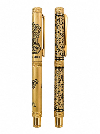 Premium Gold-Finish Engraved Pen