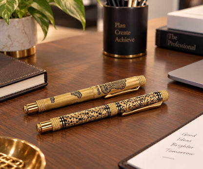 Premium Gold-Finish Engraved Pen