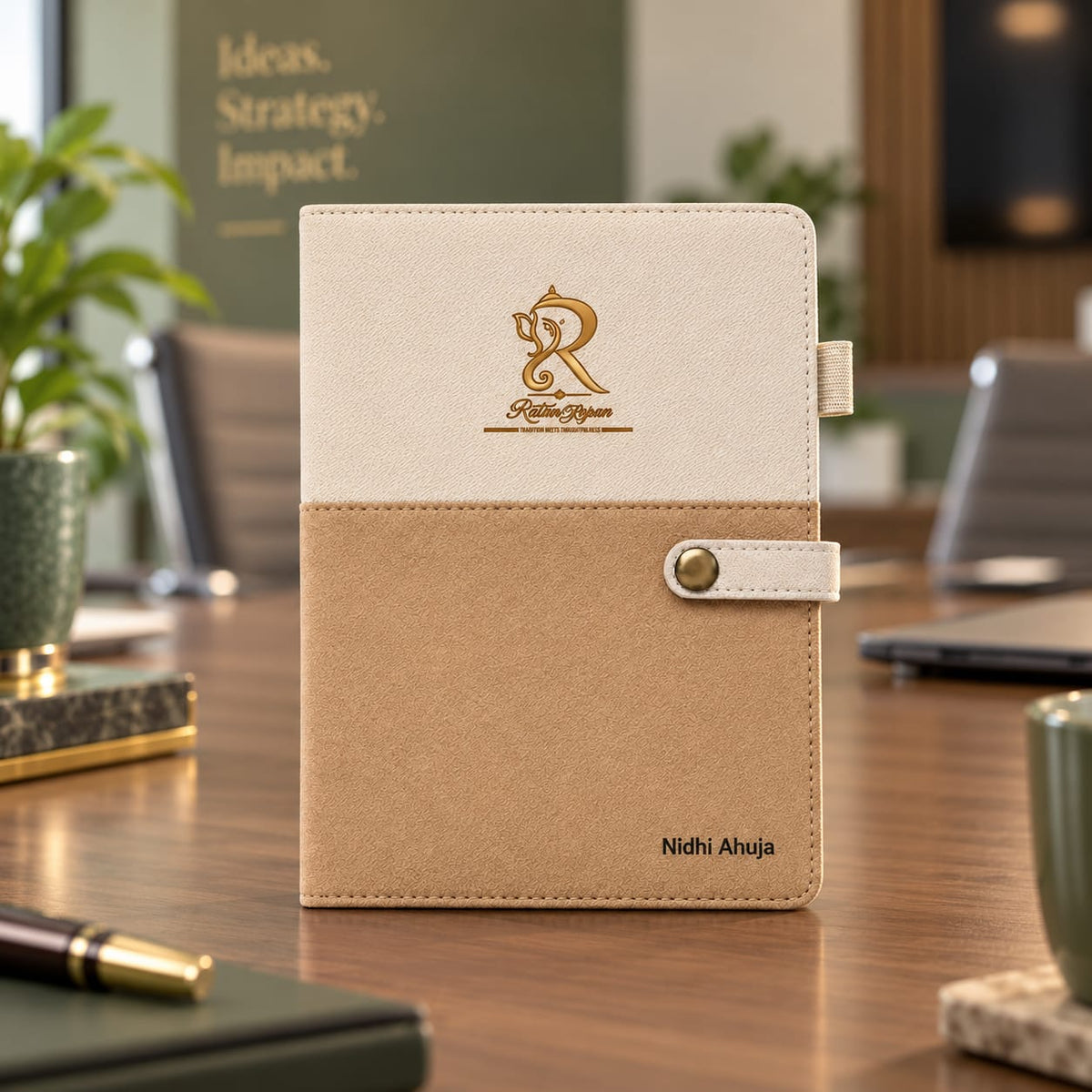 Premium A5 Notebook with Strap Closure