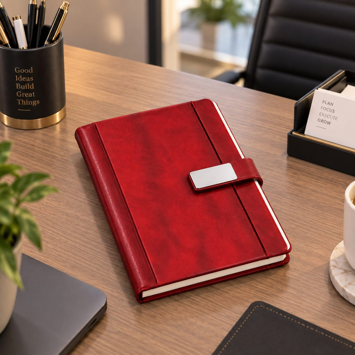 Executive Metal-Clasp Diary