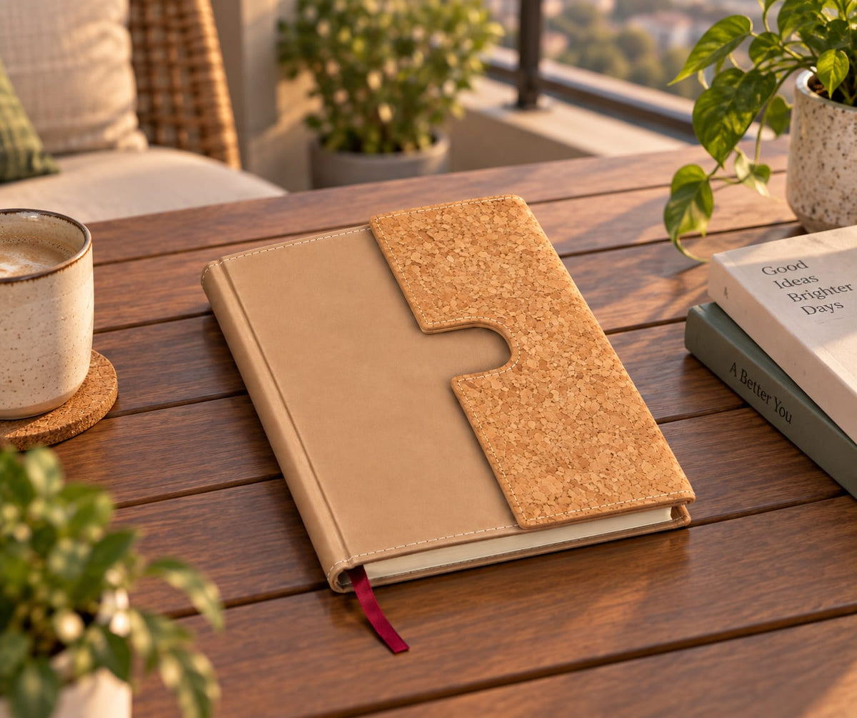 A5 Notebook with Flap Closure