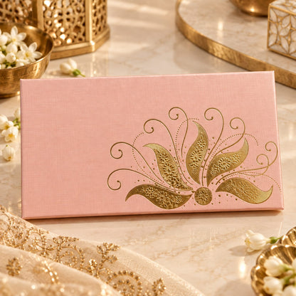Golden Floral Shagun Envelopes
