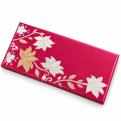 Magenta Floral Shagun Envelopes