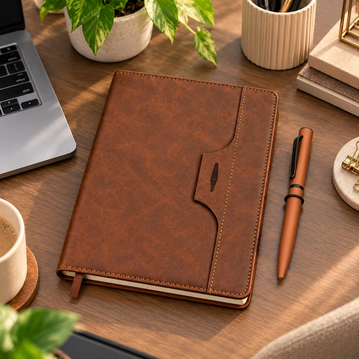 Classic Executive Diary with Matching Pen Gift Set