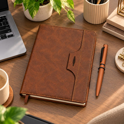 Classic Executive Diary with Matching Pen Gift Set
