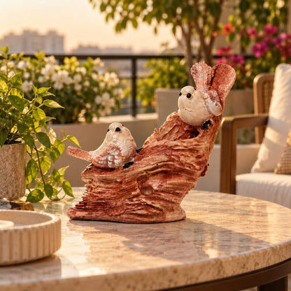 Birds on Branch Figurine