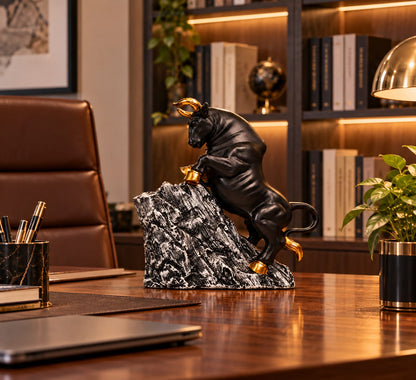 Power & Prosperity Charging Bull Figurine