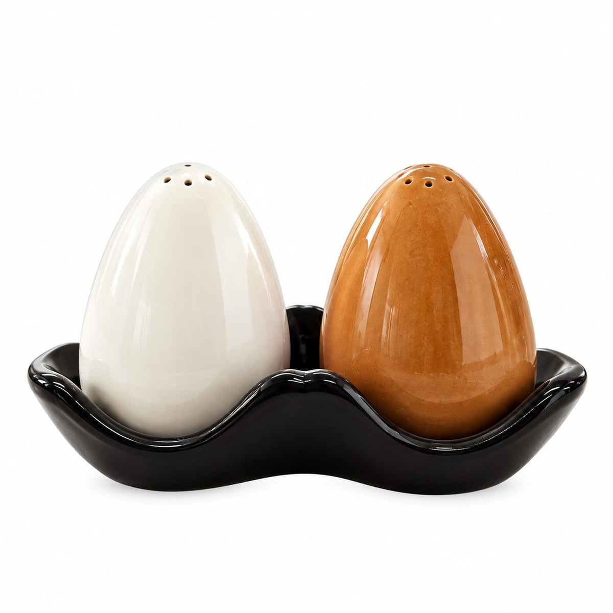 Egg-Shaped Salt and Pepper Shakers Set