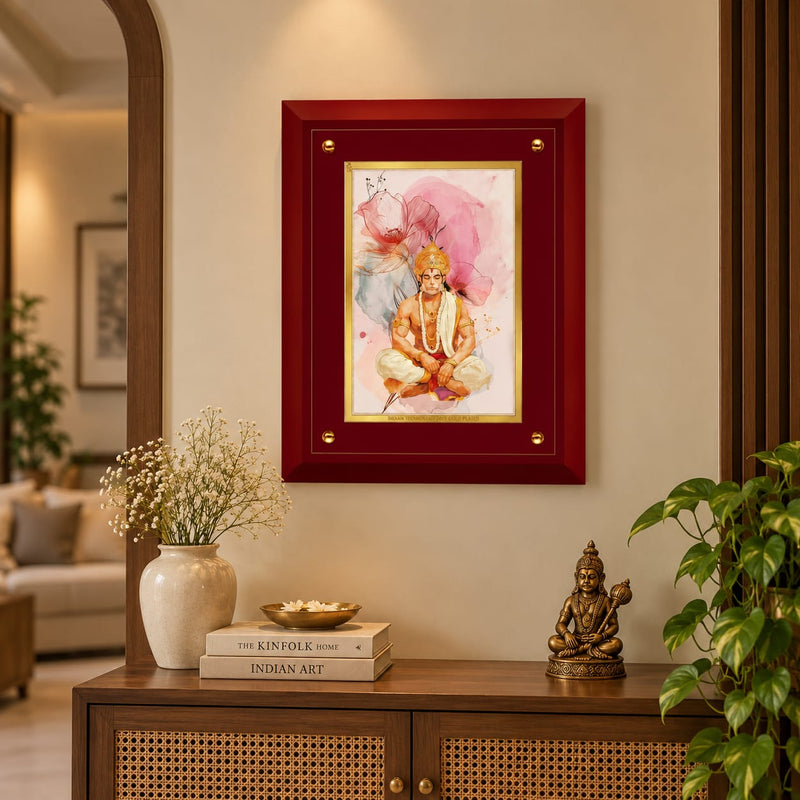Divine Hanuman MDF Framed Art