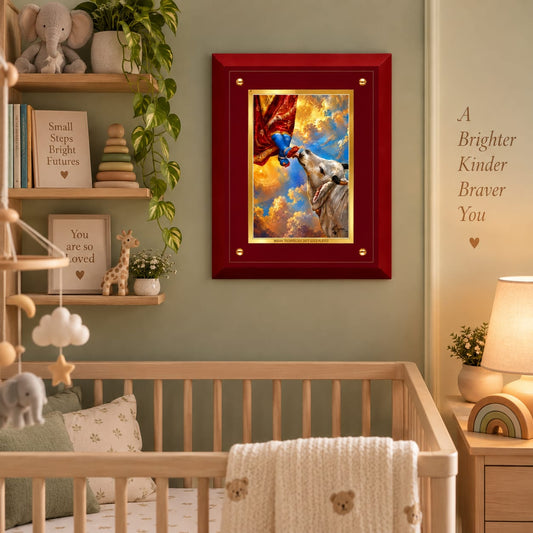 Divine Cow Blessing MDF Framed Art