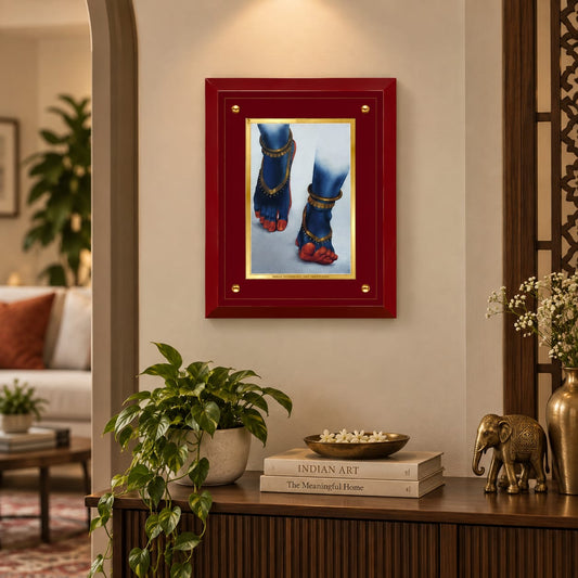Divine Charan Paduka MDF Framed Art