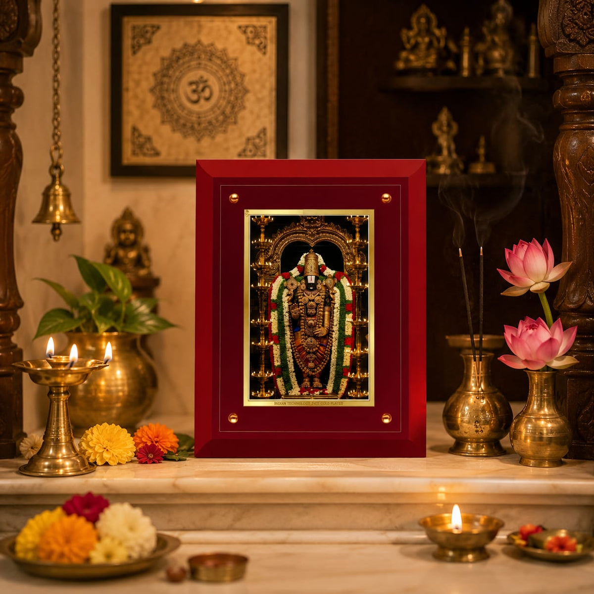 Divine Tirupati Balaji MDF Framed Art