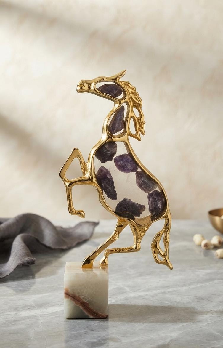 Decorative Rearing Horse Showpiece