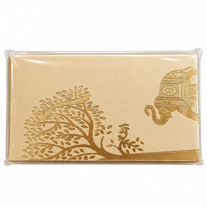 Golden Arbor Elephant Shagun Envelope