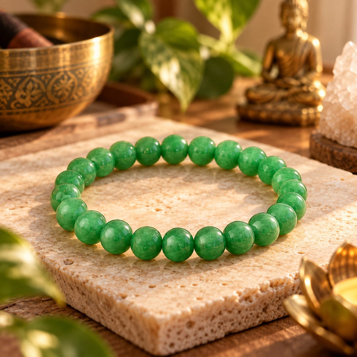 Green Aventurine Gemstone Bracelet