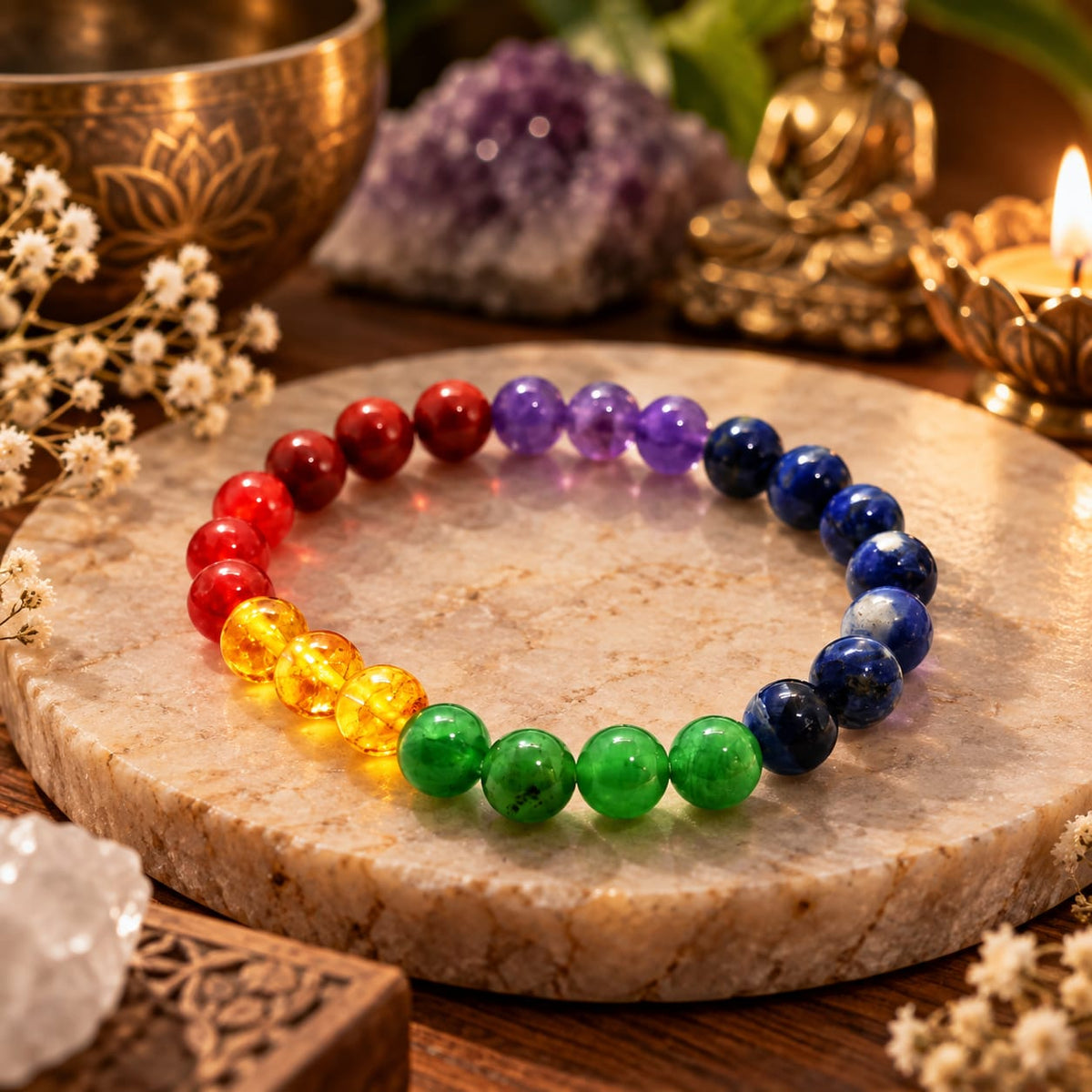 7 Chakra Gemstone Bracelet