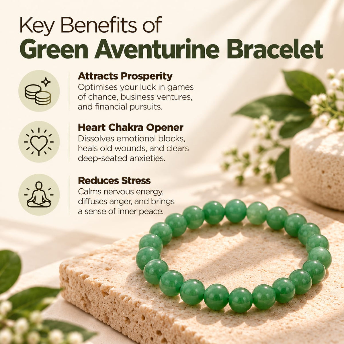 Green Aventurine Gemstone Bracelet