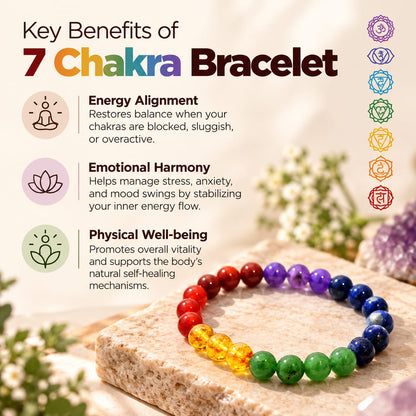 7 Chakra Gemstone Bracelet