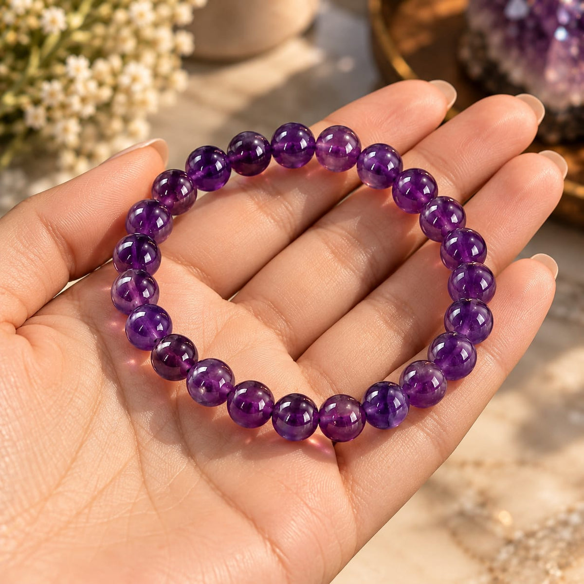 Amethyst Gemstone Bracelet