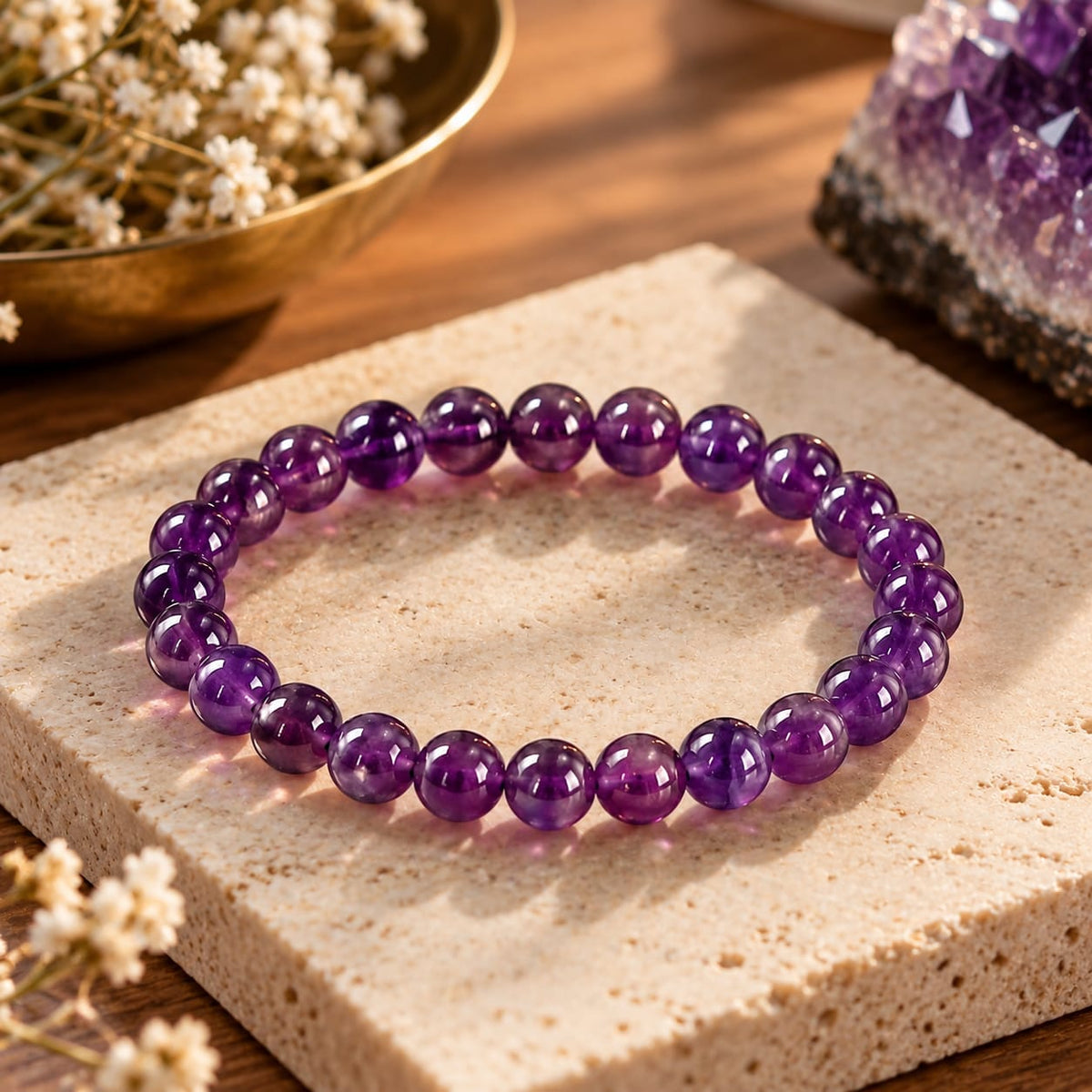 Amethyst Gemstone Bracelet