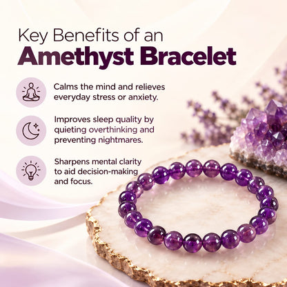 Amethyst Gemstone Bracelet