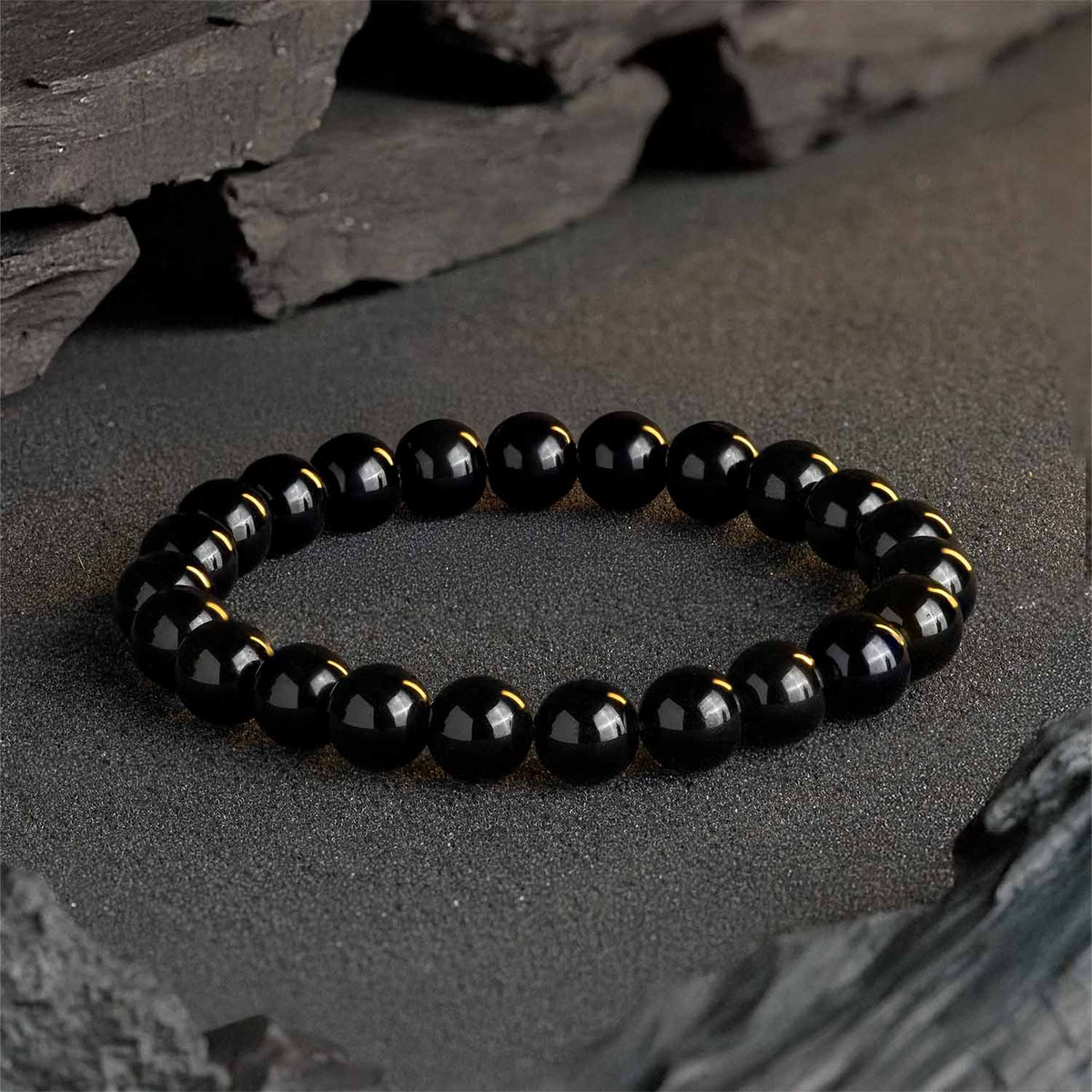 Black Obsidian Gemstone Bracelet