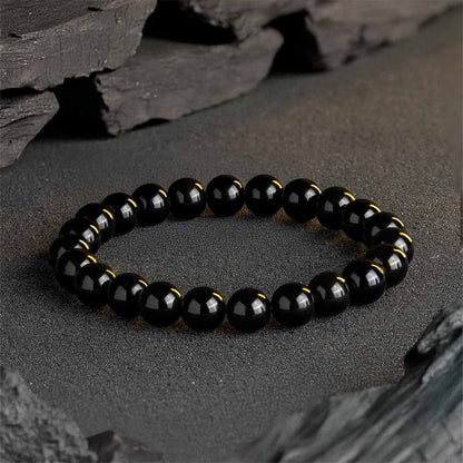 Black Obsidian Gemstone Bracelet