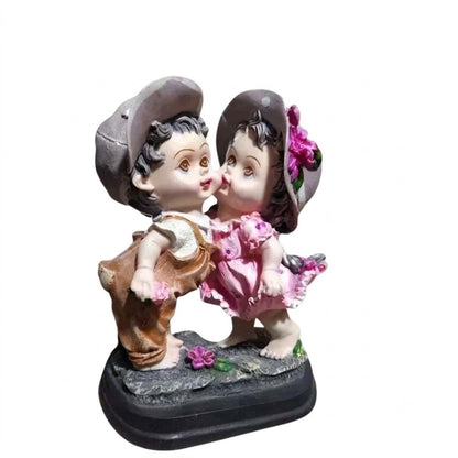 Sweetheart Kissing Kids Figurine